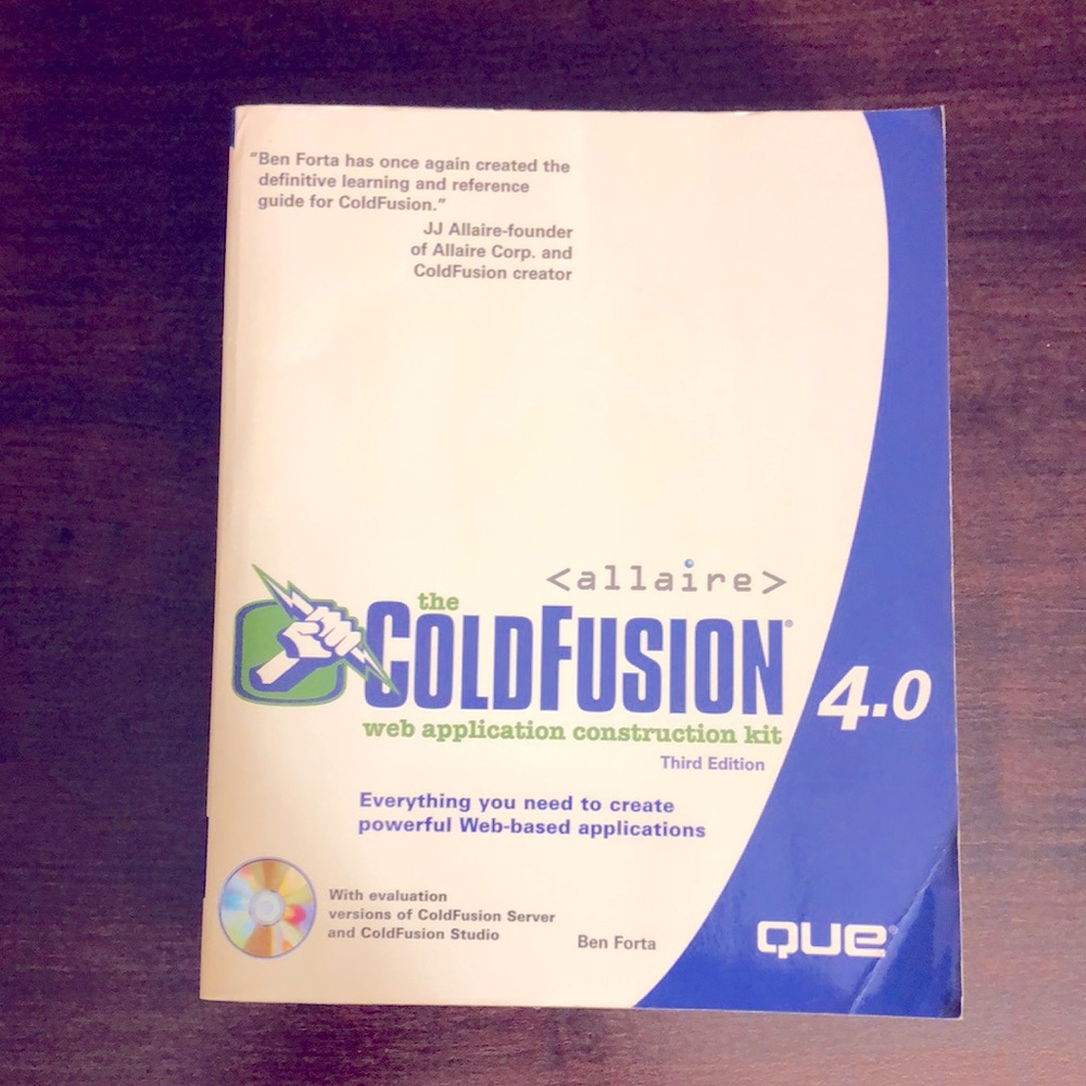 The ColdFusion 4.0 Web Application Construction Kit 3rd Edition by Ben Forta